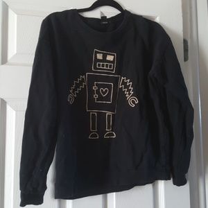 Robot Pull Over Sweater